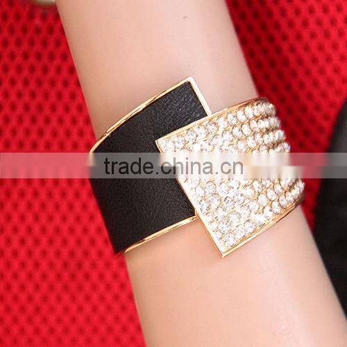 Adjustable wire gold tube bangle bracelet wholesale,artificial american diamond jewellery