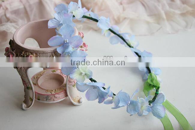 White Flower Head Wreath Garland For Wedding Prom Party And Christmas Decoration