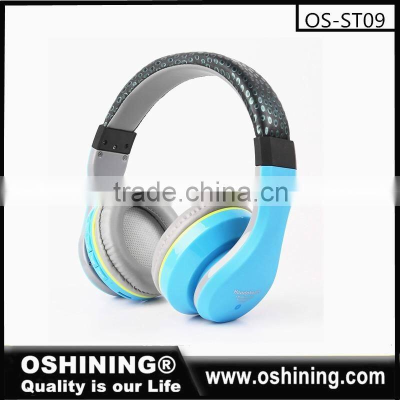 New arrival flexible bluetooth headset memory card for computer (OS-BQ168)