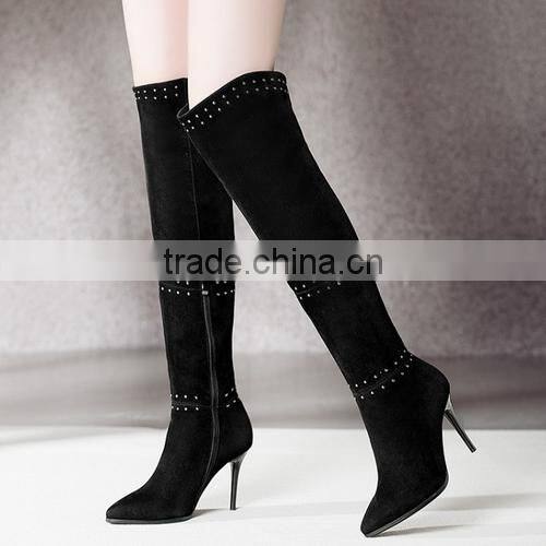 2016 latest design high quality women winter high heel boots CP6879