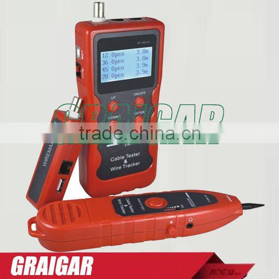Multi-function Cable length Tester Wire Tracker Cable Scanner NF-868 Breakpoint Tester FOR RJ45/RJ11/BNC/USB