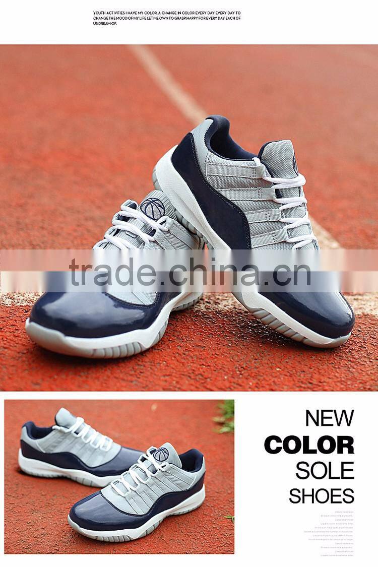 2016 high quality rubber sole light sport low-top basketball shoes for men