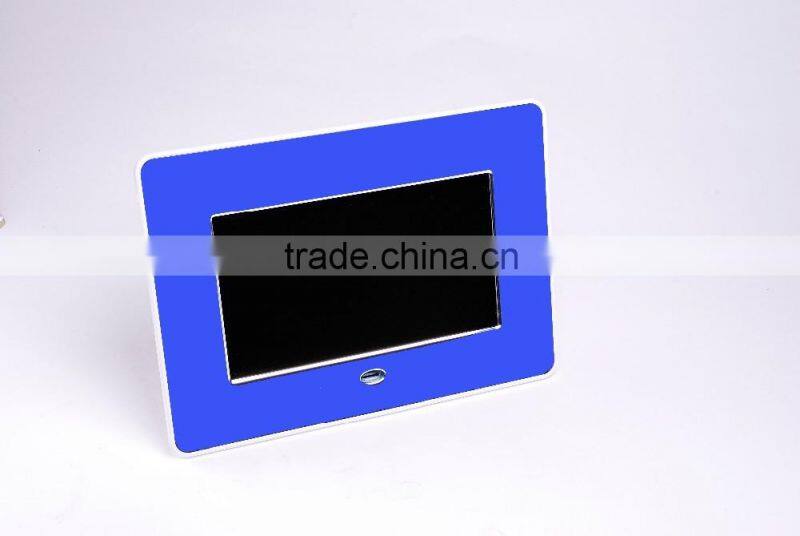 Wireless HD 7 Inch Photo Digital Frame , Electrical Photo Frame With SD Slot / USB Host for post offices ad player