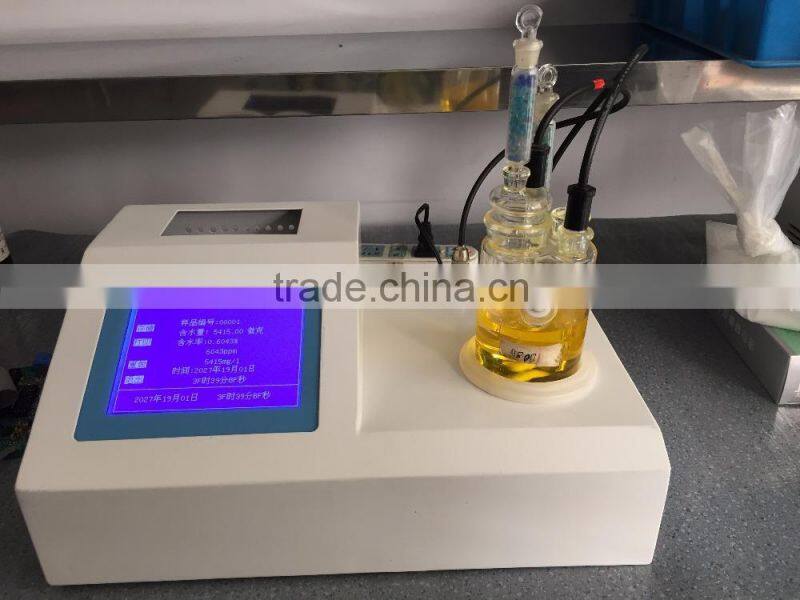 TP-2100 Karl Fischer moisture in diesel fuel oil analysis instrument, PPM meter, petroleum products water content testing kits