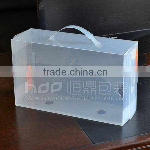 New style clear packing box for shoes custom made
