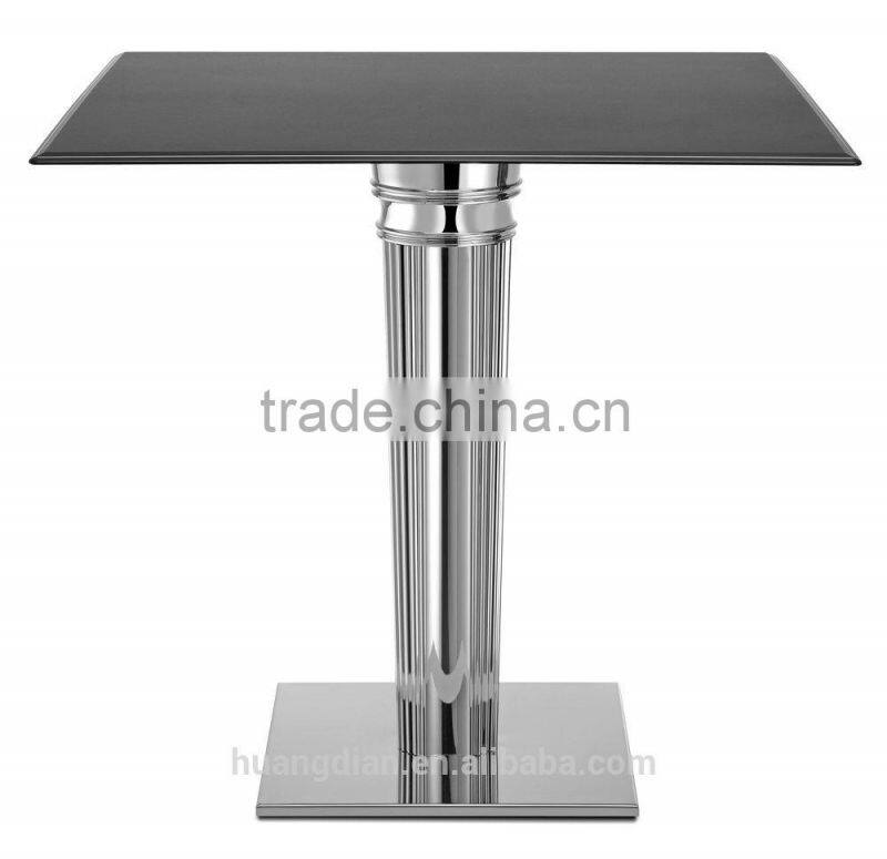 wholesale modern metal base wood high top restaurant table