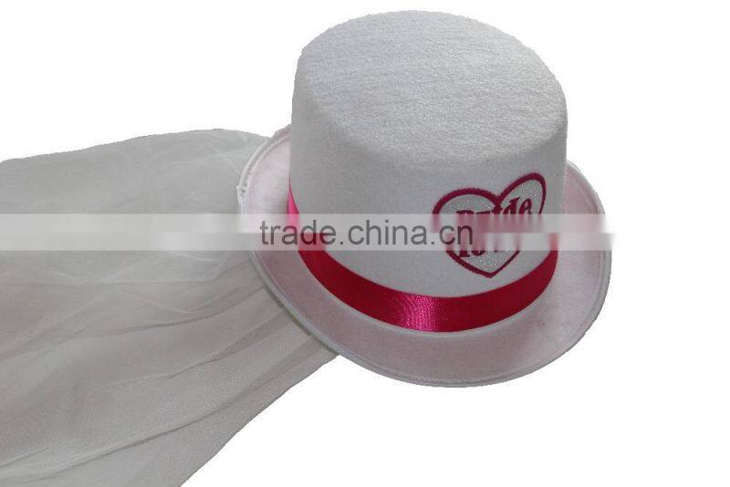 good design bride top hat for wedding party