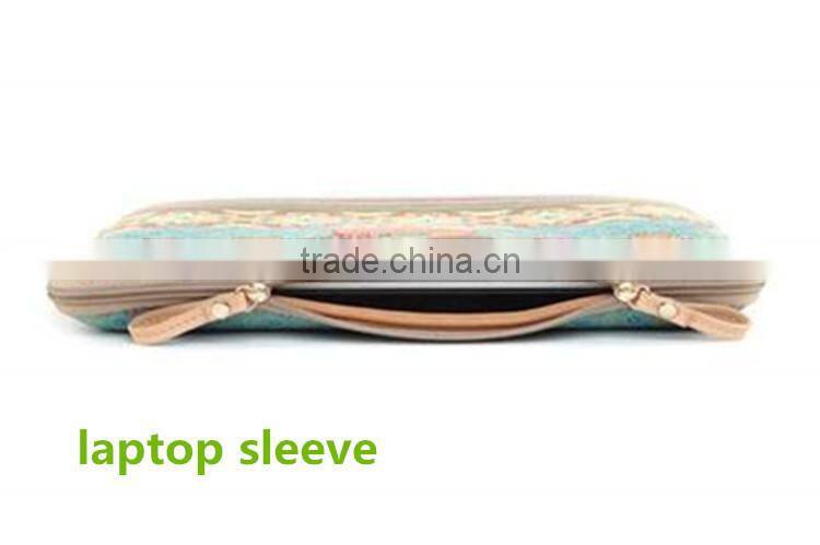 Top popular canvas laptop good protection innovational sublimation laptop sleeve for 8"-15"