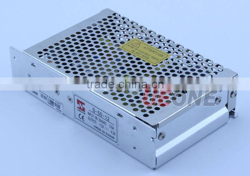 New type 50w power supply 12v 50w switching power supply s-50-12