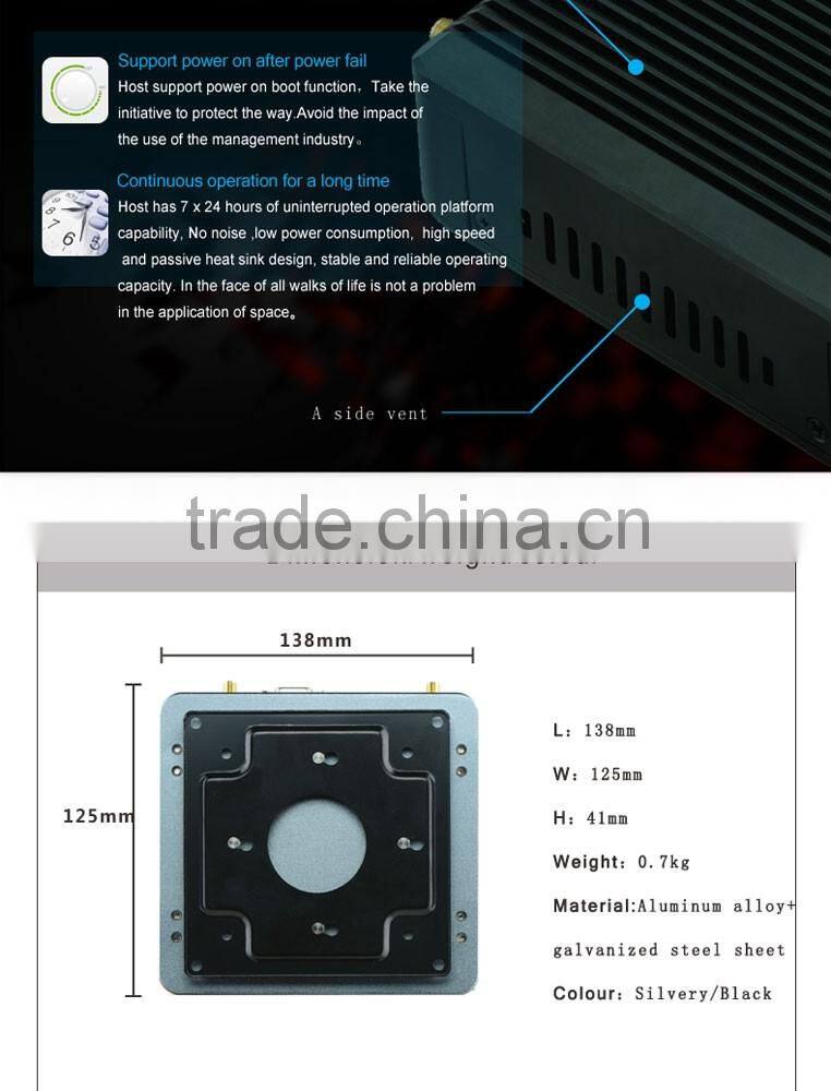 2*Lan Intel J1900/J1800 NANO Quad Core computuer USB 3.0 MiNi Home computer