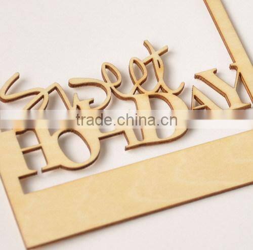 wood veneer frame, wooden flourish scrapbooking card craft embellishments