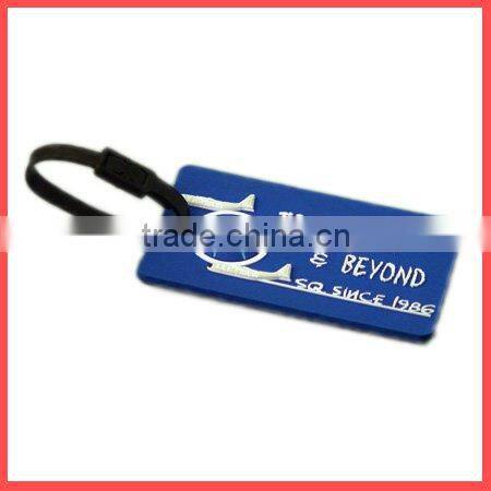 Embossed Soft Pvc Luggage Tag Custom Luggage Tag