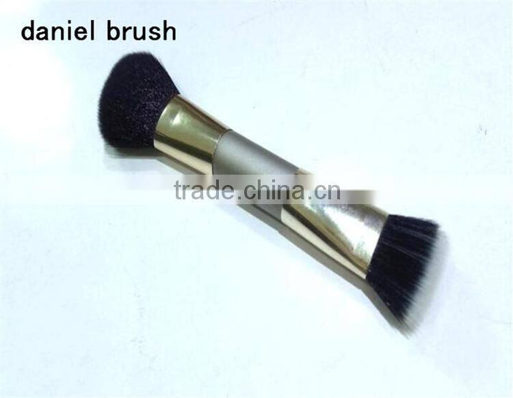 Double Head Cosmetic Contour Face Blush Powder Foundation Makeup Brush Two Ends
