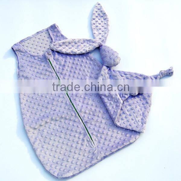 Top Quality Minky Dot Baby Sleeping Wraps Sleep Sack Safe for Baby