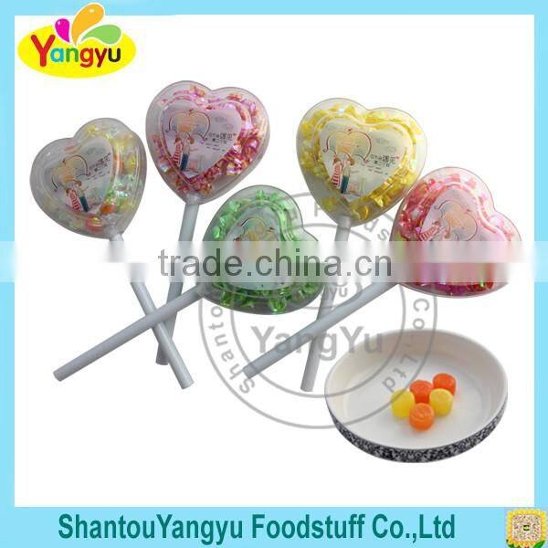 Colorful Hard Candy in heart shape bar
