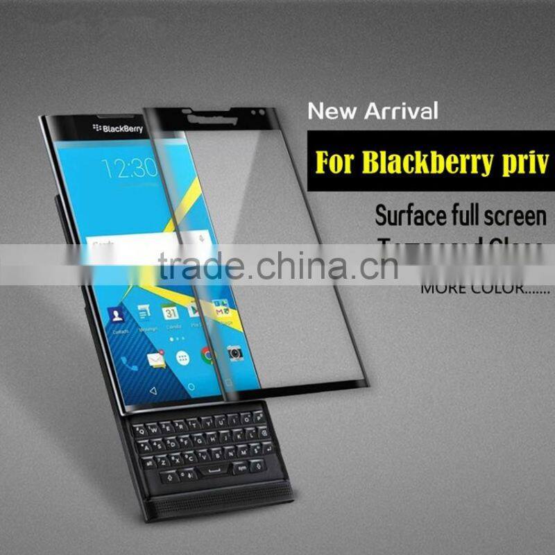 0.2mm Genuine 9H 3D Full Curved Screen Protector Explosion-proof Tempered Glass for Blackberry Priv Venice THERMAL BENCH 3D