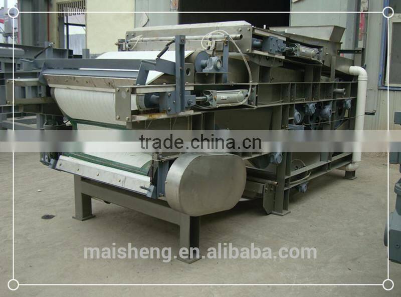 Belt filter press for waste water treatment and effluent treatment plant