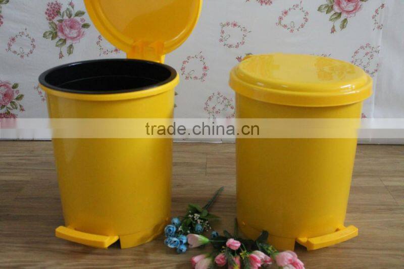 Good quality plastic pedal trash bin, 10 liter waste bin, plastic foot pedal waste bin, waste paper bin, garbage waste bin