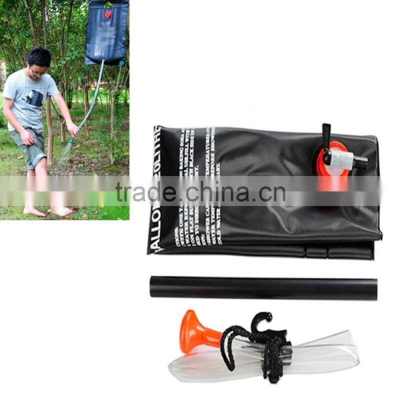 10L Popular outdoor PVC solar shower bag/solar outdoor shower