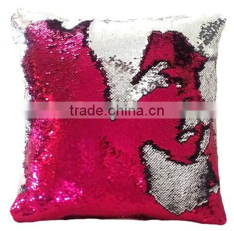 Latest design mermaid pillow reversible sequin pillow