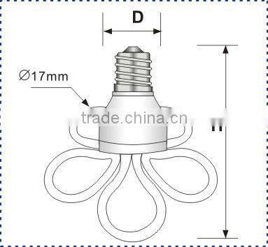 5u flower energy saving lamp 85w 65w