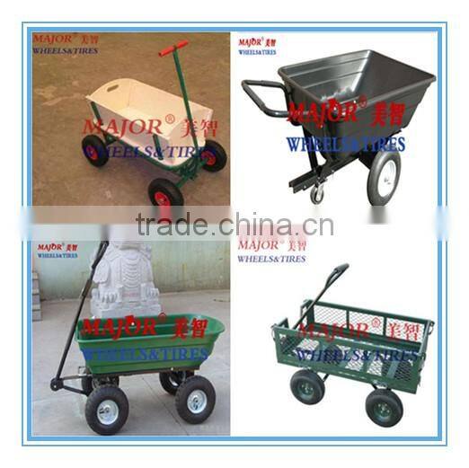 4 wheels wooden kids garden tool cart TC1812M