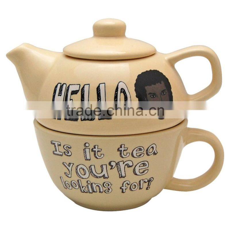 Teapot and Mug Set With Free Key Ring