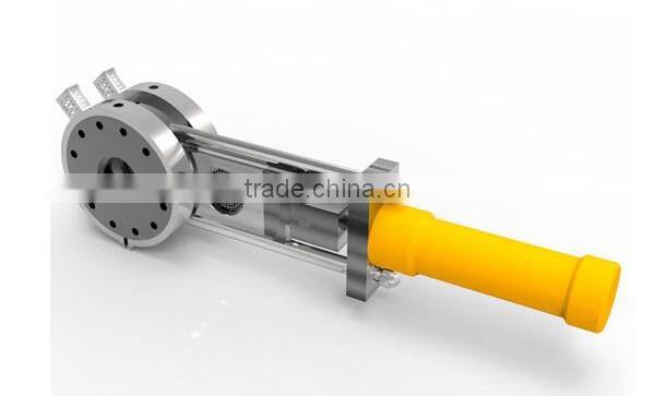 Biopolymer production extrusion screen changer