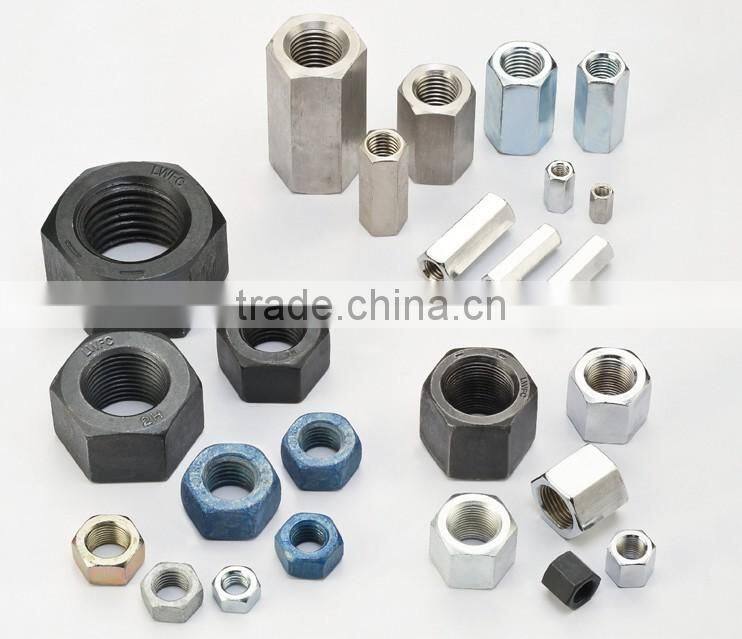 SAE ASTM Heavy Nut, High Nut, Coupling Nut Hex Nut of 304 316 Q235