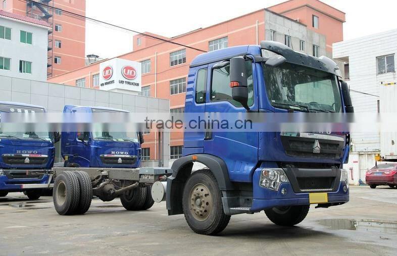 4x2 180hp Howo T5G Cargo Crane Truck Chassis sale in Senegal