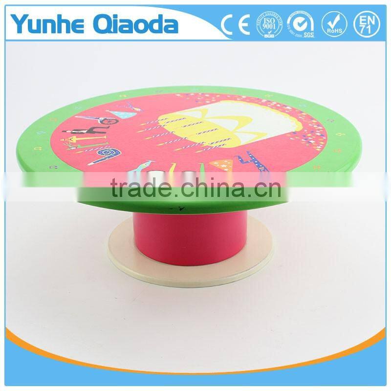 Rotating Display Stand of birthday cake for years of play with music box inside