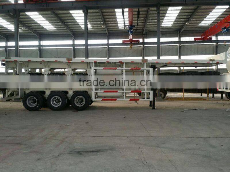 Chinese OEM 45T container carrier chassis skeleton trailer for sale