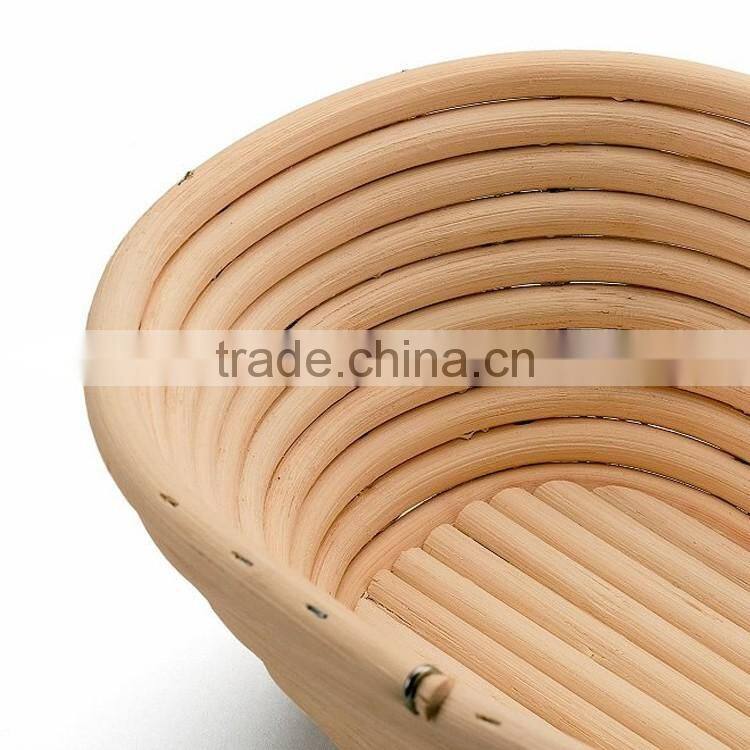 Round shape rattan cane bread proofing banneton basket