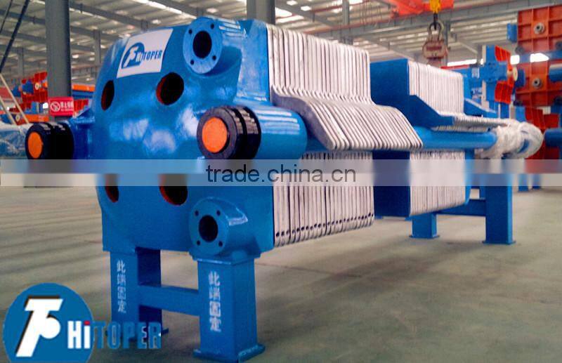 High temperature and high pressure resistance slurry dewatering side effects dehydration cast iron filter press.