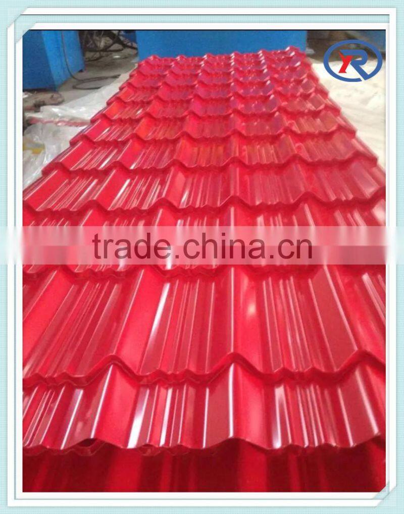 color coated corrugated steel roofing sheet/tile