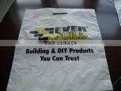 Colorful printed LDPE die cut handle plastic bags