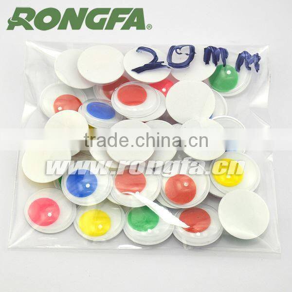 Black round plastic movable wiggle eyes for toy