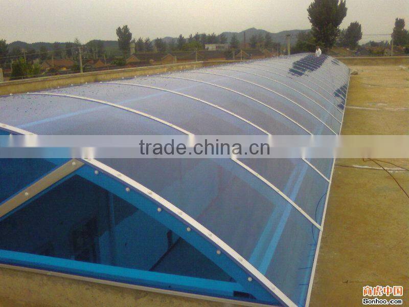 4mm-16mm Polycarbonate Sheet for Skylight Carport Awning Roofing Sheet Swimming pool covers