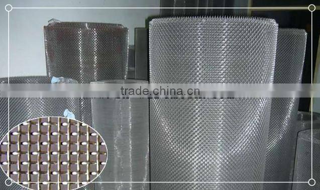 Hot dipped galvanized after welding 25m roll length square hole woven mesh Crimped Wire