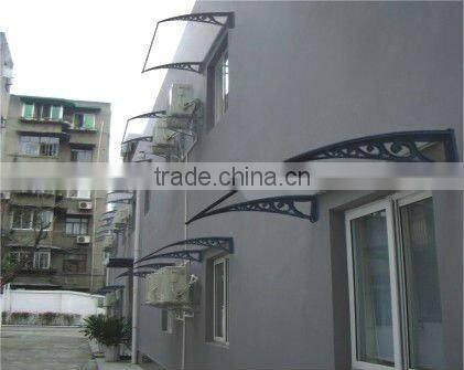 Lake blue 10mm Construction material UV Protected polycarbonate door canopy