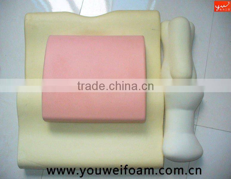 Backand Neck memory foam pillow for use in car