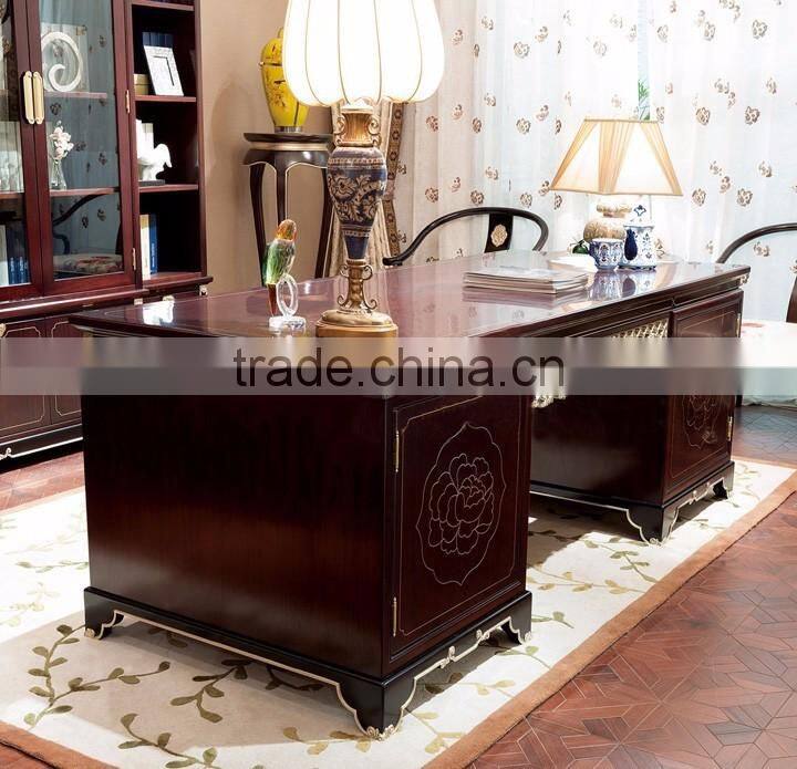 Chinese style office furniture solid wood study furniture writing table