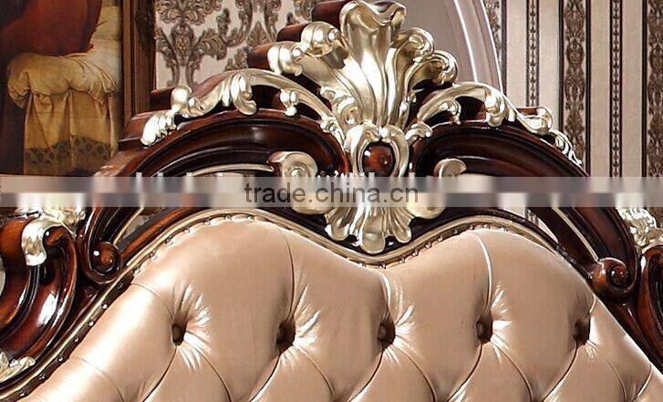 BISINI Brand New Bedroom Furniture, Royal and Luxury Bedroom Furniture Set, King Size Bed with Nightstand Set (BF01-ML014)