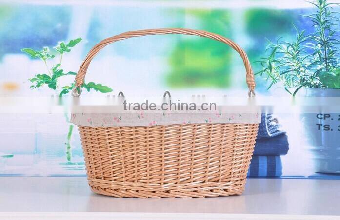 hanmade natural wicker bike basket basket for bike wicker bicycle basket removable bicycle basket