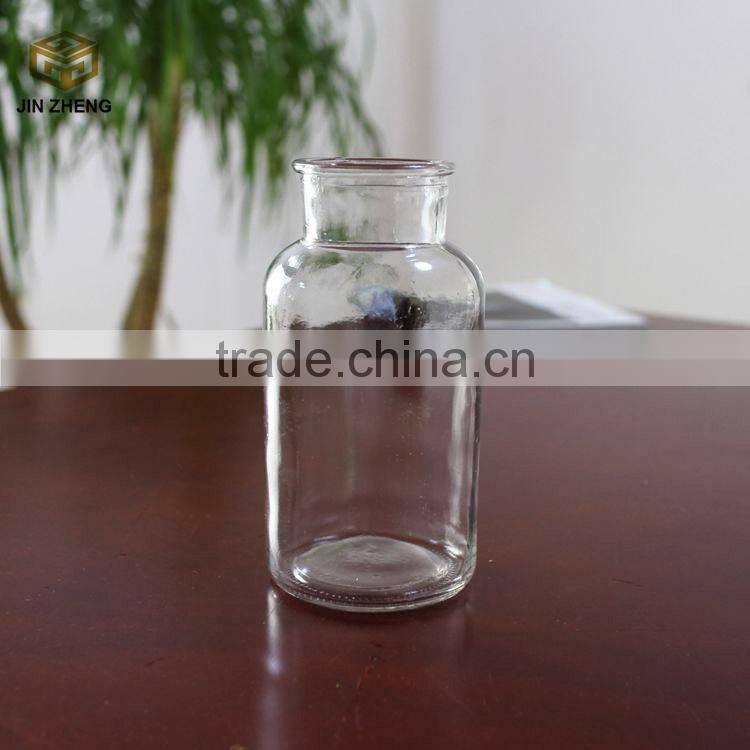 Wide mouth clear glass reagent bottle 500ml manufacture