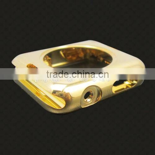 High quality 24kt gold housing for apple watch with gold buttons,for apple watch gold housing