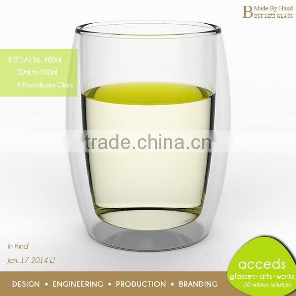 Eco-Friendly Glass Big Water Cups