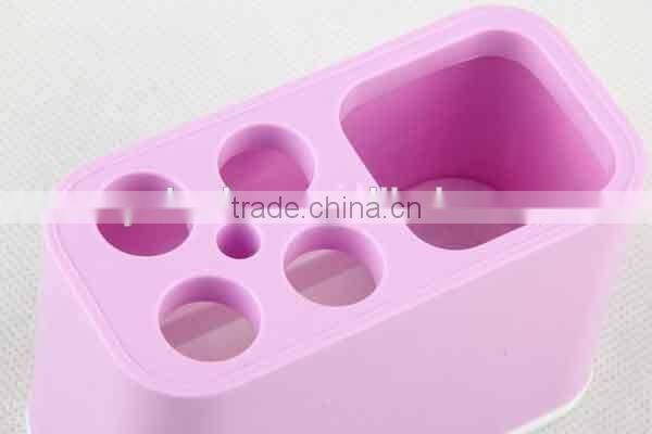 Rectangular double color simple toothbrush holder