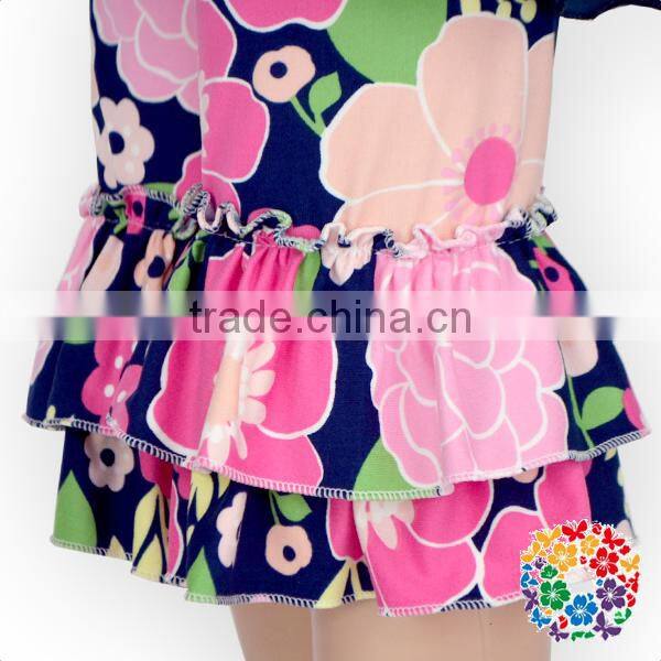 2017 Summer Boutique Clothing Set Ruffle Top And Shorts Two Pieces Girls Outfits