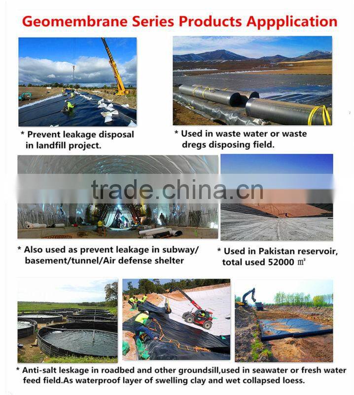 Mariculture engineering hdpe geomembrane liner